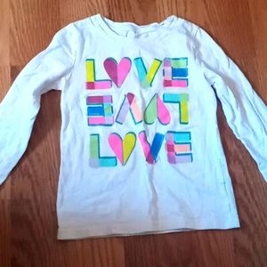 Love design long sleeve shirt
